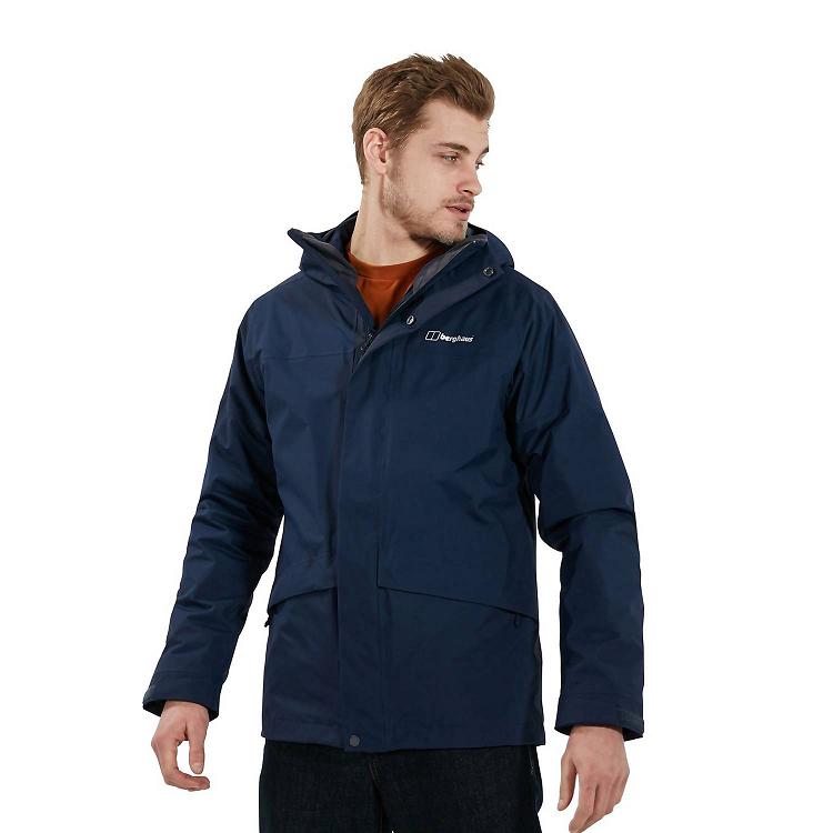 Pánska Bunda 3v1 Berghaus Gore Tex Intergar Modre Slovensko 0386QZDXY